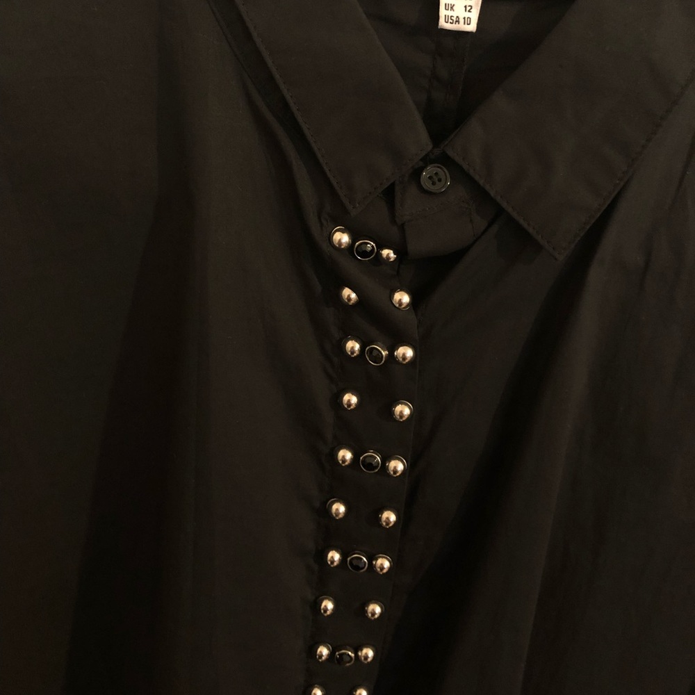 Black button down shirt